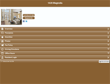 Tablet Screenshot of 1420magnoliaapartments.com